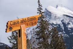 Cave and Basin sign at Banff National Park