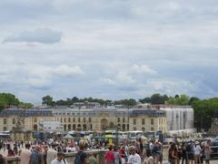 Académie Équestre de Versailles seen from the Château de Versailles