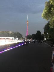 Canton Tower viewed from Huacheng Square at dusk