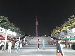 Huacheng Square and Canton Tower at night