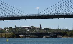 Blackwattle Bay with Anzac Bridge in Sydney