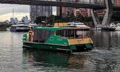 Sydney ferry Me-Mel under ANZAC Bridge