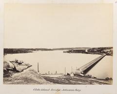 Glebe Island Bridge at Johnson's Bay, Sydney