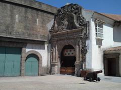 monumental gate in Isla Mágica theme park in Seville