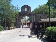 decorative door in Isla Mágica theme park