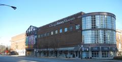 Clark Street facade of the Chicago History Museum