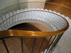 Curving staircase at the Chicago Historical Society