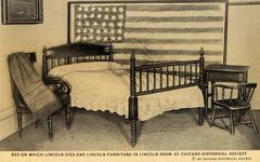 Bed on which Lincoln died at Chicago Historical Society