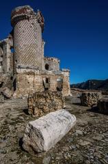 Castel Gavone tower view from interior courtyard