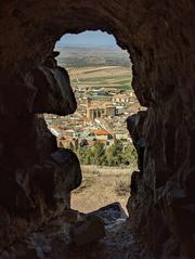 San Antonio Abad Church in Almonacid de Toledo viewed from the castle