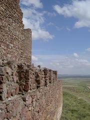 Almonacid Castle ramparts and countryside