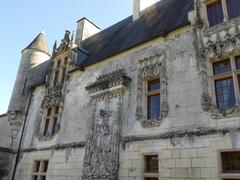 Chateau de Crazannes with its distinct medieval architecture