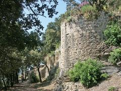 eastern curtain wall of Hyères medieval castle