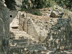 Main entrance of the medieval castle of Hyères