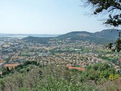 Hyères view from the castle towards the Giens Peninsula