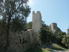 Medieval wall and tower of the first city enclosure in Hyères