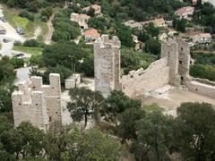 northern portion of the Hyères medieval city wall