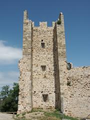 Tour de la première enceinte médiévale de la ville d'Hyères vue de l'intérieur des murs