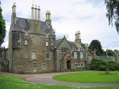 Lauriston Castle south facade in Edinburgh