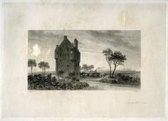 Lauriston Castle engraving by William Miller, 1826