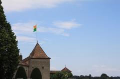 Tower of Rolle Castle in Rolle, Vaud, Switzerland