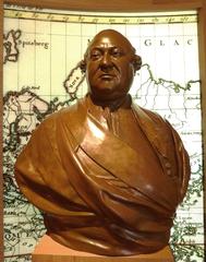 bronze bust of Pierre-André de Suffren in the Saint-Tropez Maritime History Museum