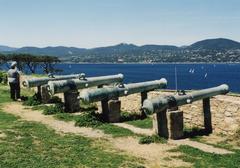 Cannons at the Saint-Tropez Citadel in France