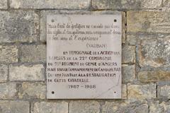 Commemorative plaque in the citadel of Château-d'Oléron