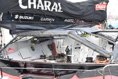 60 feet IMOCA Charal sailboat at Lorient in May 2021