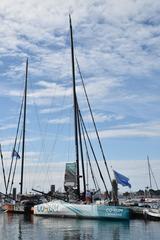 IMOCA Corum sailboat at Lorient