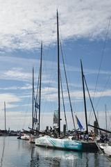 60 pieds IMOCA Corum sailing at Lorient in May 2021