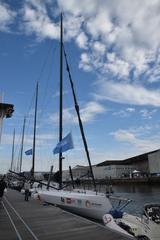 60 feet IMOCA Offshore Team Germany sailboat at Lorient in May 2021