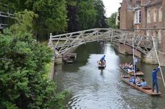 Mathematical Bridge over the River Cam in Cambridge