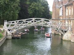 Bridge in Cambridge over a river on a sunny day