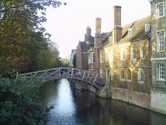 Mathematical Bridge from Silver Street in Cambridge