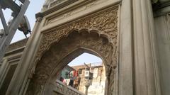 arched entrance at the Nizamuddin Dargah