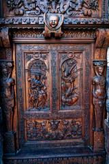 Église Saint-Pierre d'Avignon Walnut Entrance Door by Antoine Volard, 1551