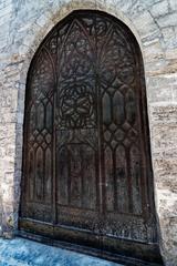 Avignon Rue Saboly Bronze Side-Door of Église Saint-Pierre d'Avignon