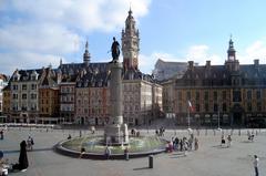 Panoramic view of Lille cityscape