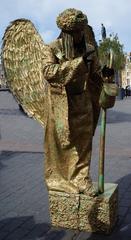 Statue of an archangel on Place du Général de Gaulle in Lille