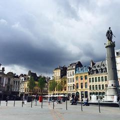 Grand Place in Lille with historical buildings