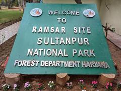 Signage of Sultanpur National Park