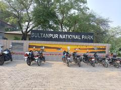 Signboard at the entrance of Sultanpur National Park