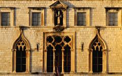 Façade of Sponza Palace in Dubrovnik