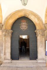 Sponza Palace portal in Dubrovnik