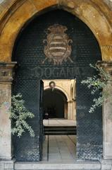 Doorway of the old Ragusa Customs at Sponza Palace in Dubrovnik