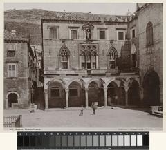 Paleis Sponza in Dubrovnik, historical photograph