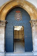 Sponza Palace entrance in Dubrovnik