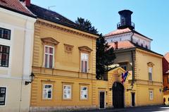 Dverce Palace and Lotrščak Tower in Zagreb