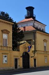 Dverce Palace and Lotrščak Tower in Zagreb